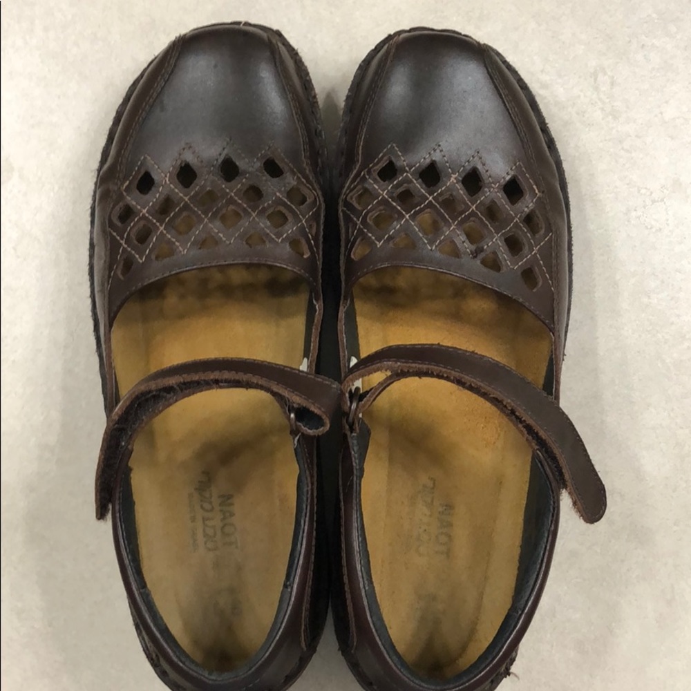 Cute naot brown Mary Jane shoes 40 European